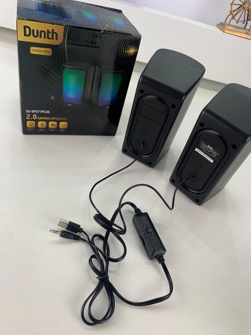 Haut-Parleurs Filaire pour PC DUNTH 1800W DU-SPU77PLUS LED – مكبرات صوت سلكية للكمبيوتر