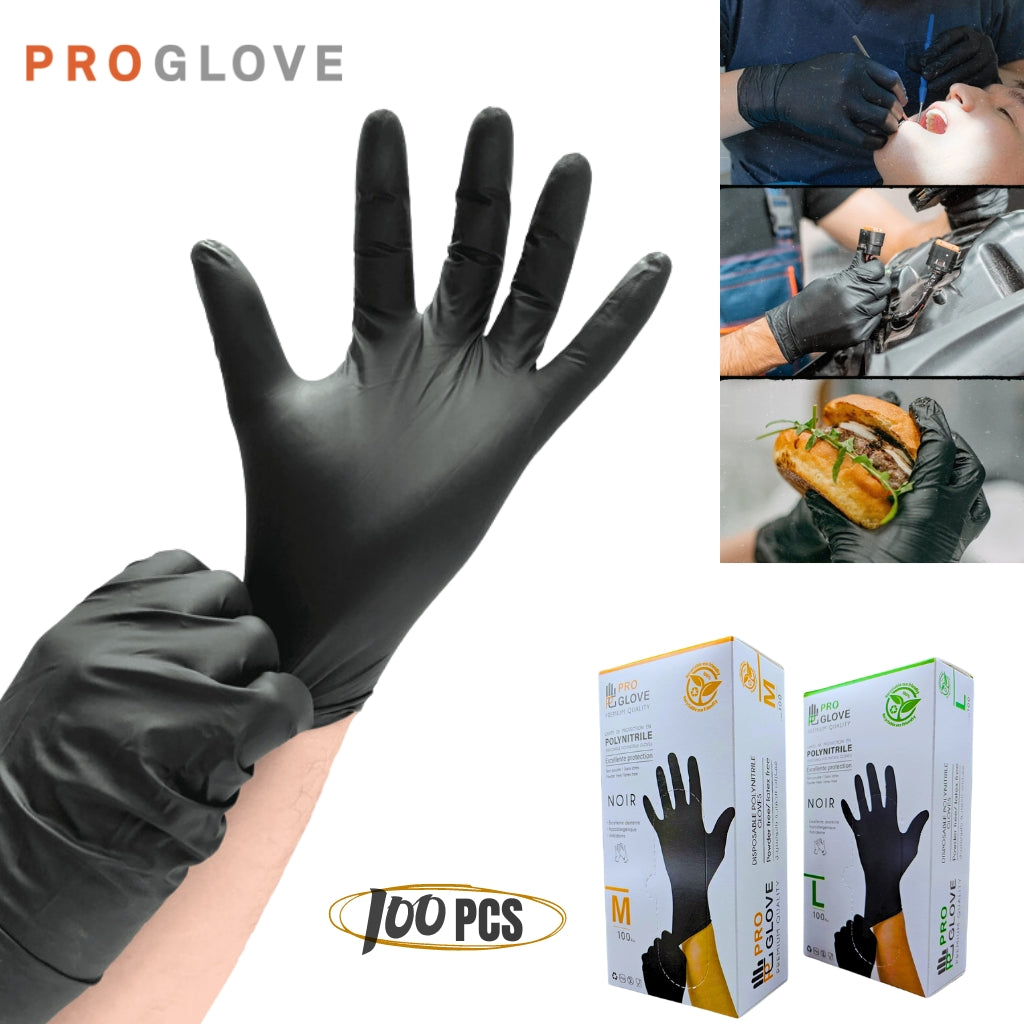 Paquet de 100 Pcs Gants de Protection en Polynitrile – Pro Glove تنزوت