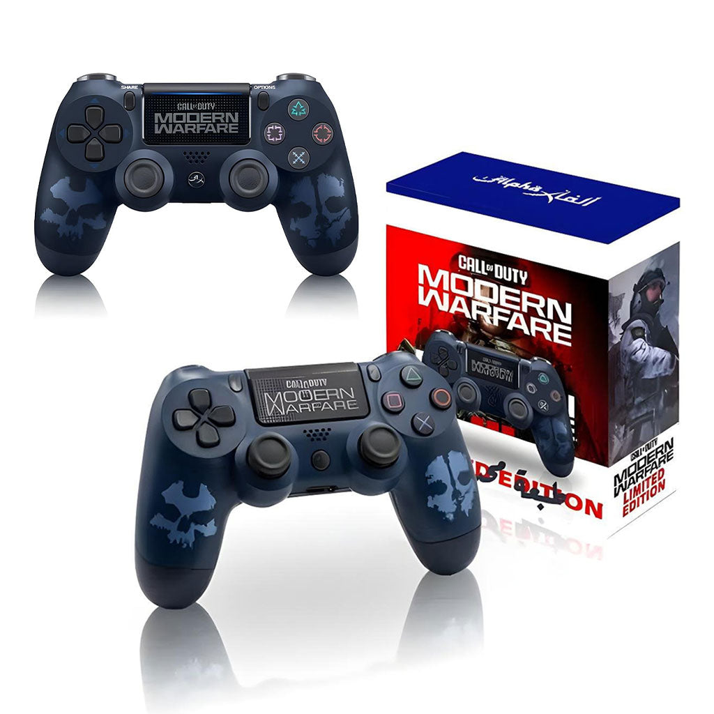 SONY DualShock Manette PS4 Sans Fil, Batterie Rechargeable (High Copy) – Edition Moderne Warfare تنزوت