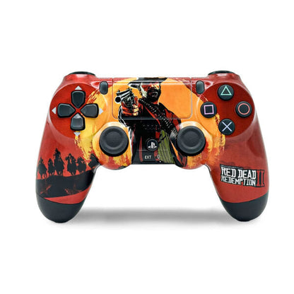 SONY DualShock Manette PS4 Sans Fil, Batterie Rechargeable (High Copy) – Edition Read Dead Redemption 2