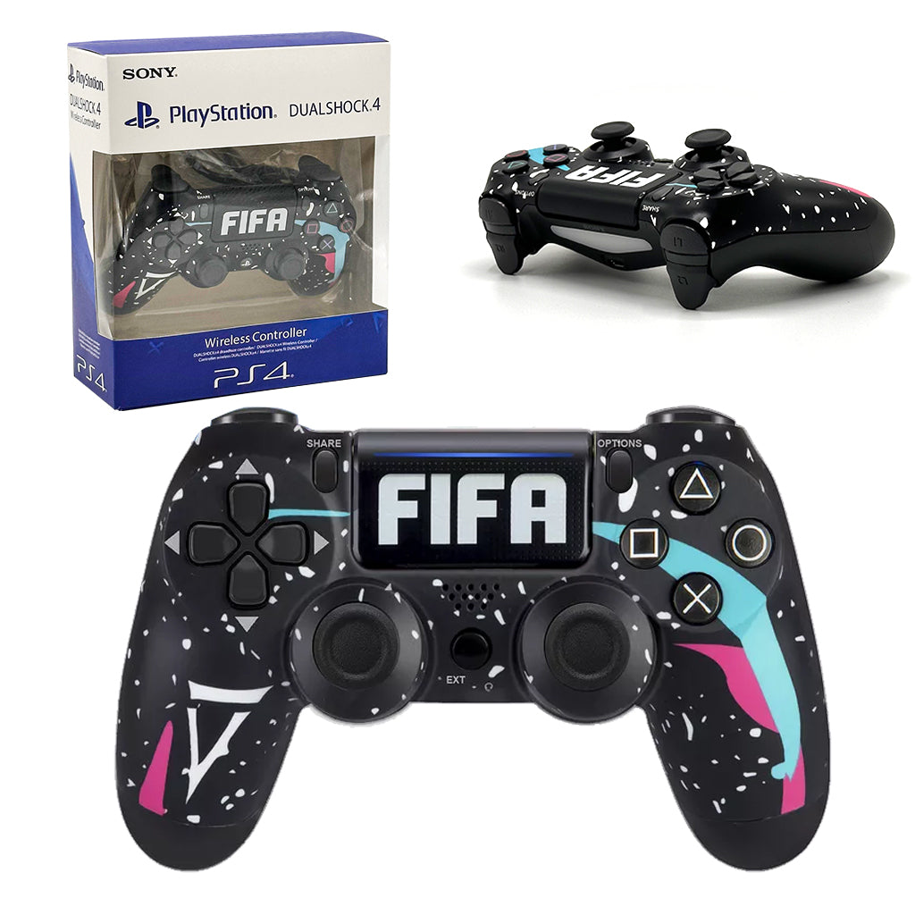 SONY DualShock Manette PS4 Sans Fil, Batterie Rechargeable (High Copy) – Edition FIFA تنزوت