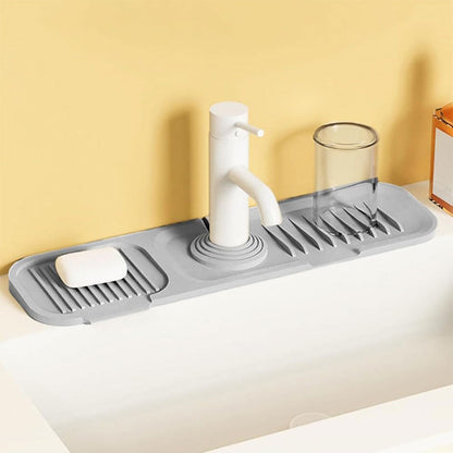 Pack Tapis de drainage avec pare-éclaboussures en silicone pour évier de cuisine