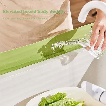 Pack Tapis de drainage avec pare-éclaboussures en silicone pour évier de cuisine