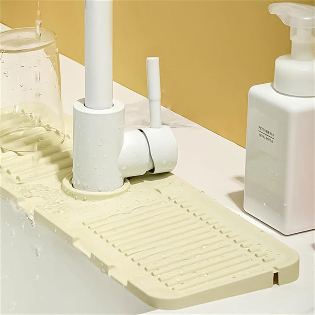Pack Tapis de drainage avec pare-éclaboussures en silicone pour évier de cuisine