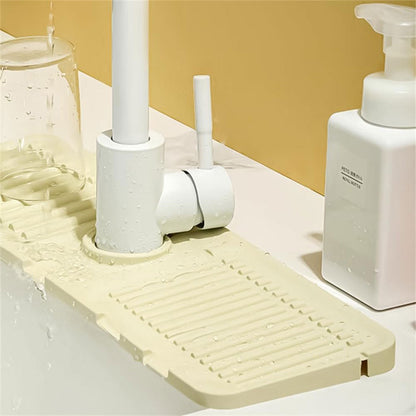 Pack Tapis de drainage avec pare-éclaboussures en silicone pour évier de cuisine