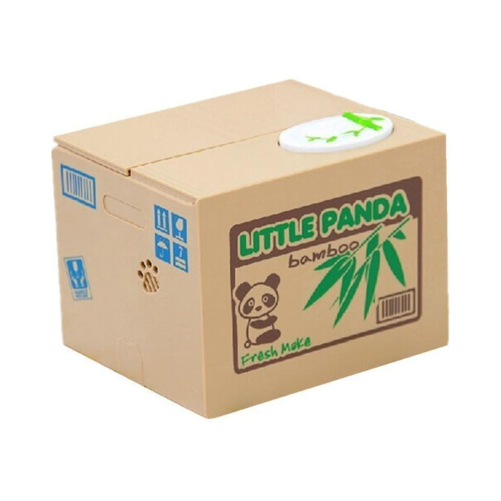 Tirelire automatique avec un mignon petit panda à l’intérieur