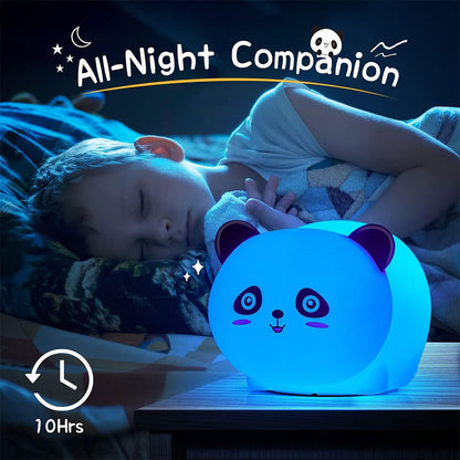 Lampe Tactile en Silicone Rechargeable USB - Veilleuse Enfant Panda