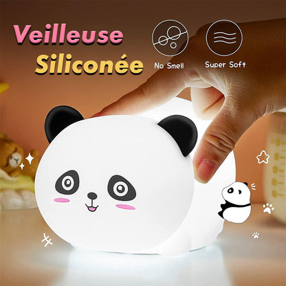 Lampe Tactile en Silicone Rechargeable USB - Veilleuse Enfant Panda تنزوت