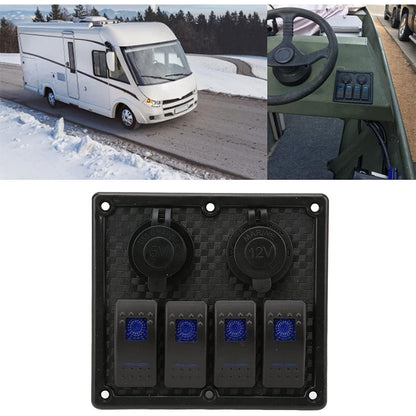 Panneau de commande 12-24V à 4 Interrupteur – لوحة تحكم
