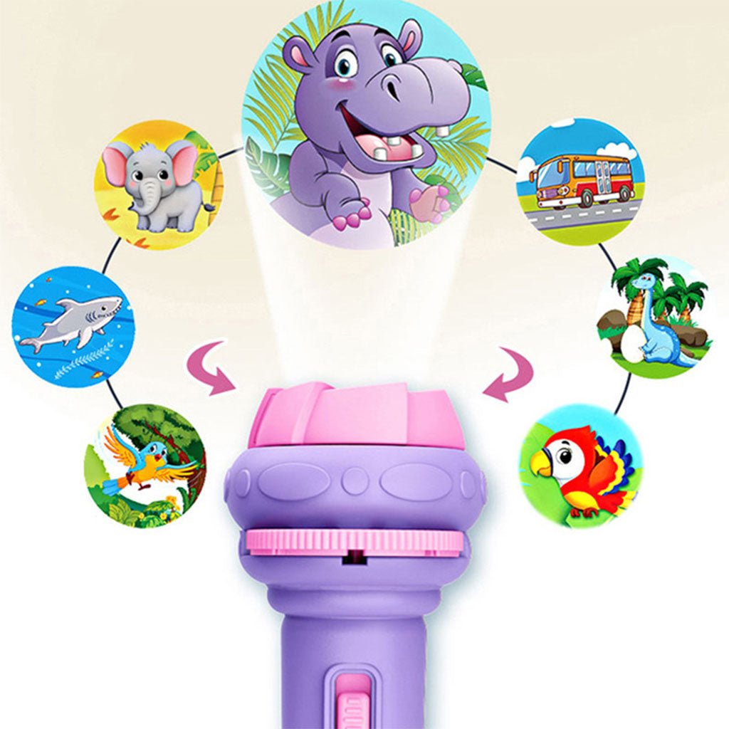Pack Magic Book réutilisable avec des dessins animés + Projecteur enfants compacte 24 motifs