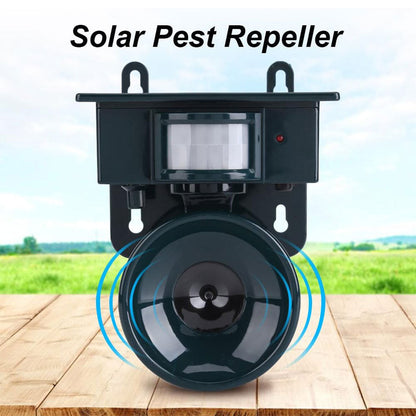 Répulsif solaire sonique pour animaux et oiseaux avec détecteur de mouvement – جهاز طارد للحيونات والطيور