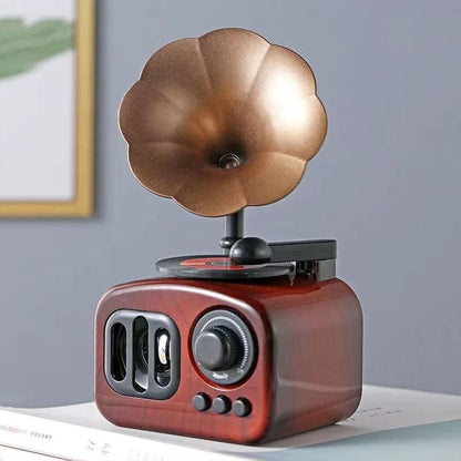 Boîte à musique rétro en bois, phonographe pour maison, Table classique