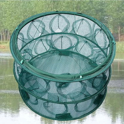 Piège de Pêche Poissons Rond 20 Trous pliable et portable 70cm – شبكة صيد الأسماك