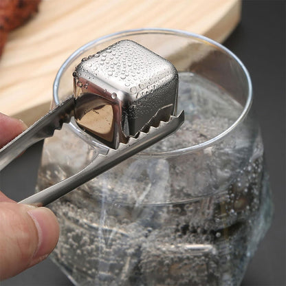 Pierres de glaçons réutilisables en acier inoxydable pour votre boisson – مكعبات الثلج للتبريد لمدة طويلة