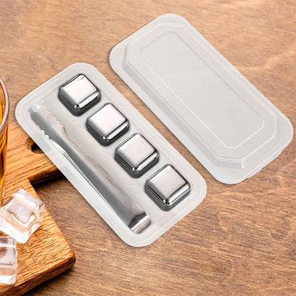 Pierres de glaçons réutilisables en acier inoxydable pour votre boisson – مكعبات الثلج للتبريد لمدة طويلة