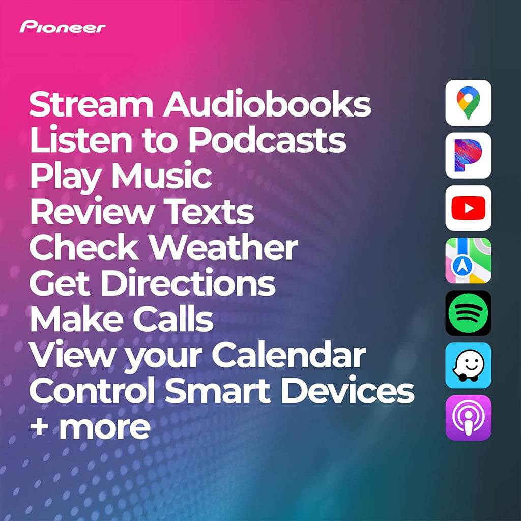 Pioneer Écran de voiture Android de 10.4 pouces compatible Apple CarPlay Android Auto – شاشة ذكية للسيارة