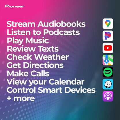 Pioneer Écran de voiture Android de 10.4 pouces compatible Apple CarPlay Android Auto – شاشة ذكية للسيارة