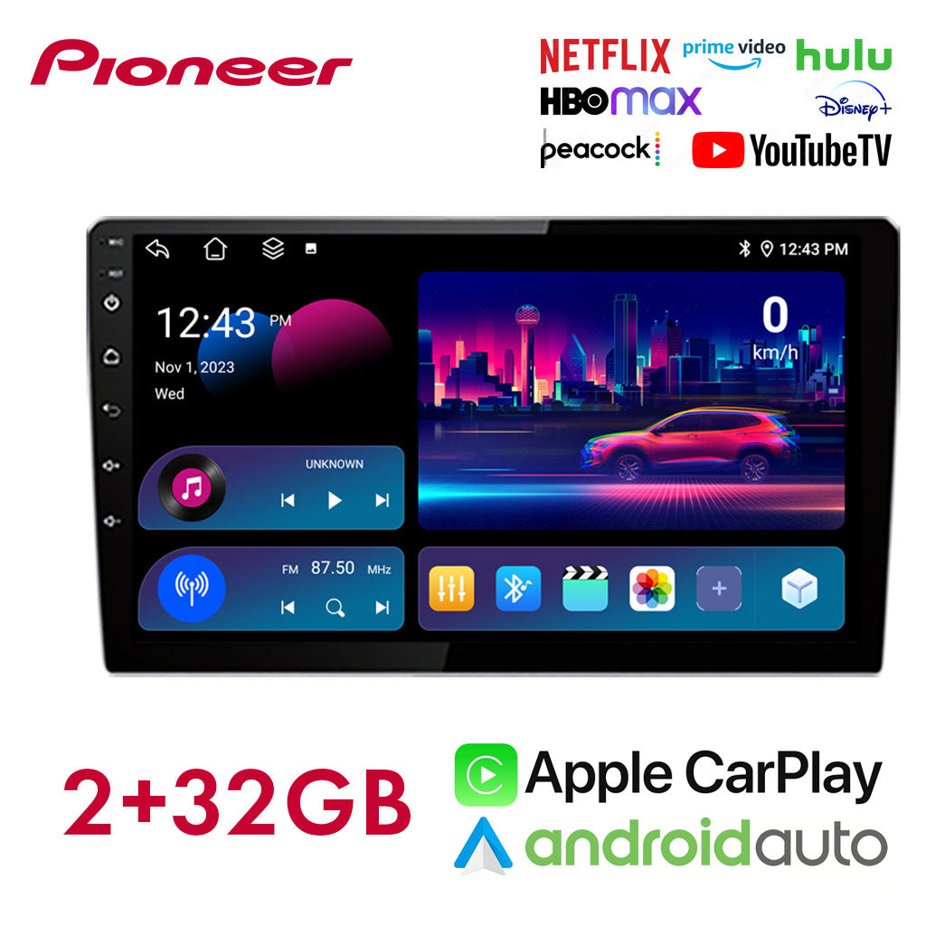 Pioneer Écran de voiture Android de 10.4 pouces compatible Apple CarPlay Android Auto – شاشة ذكية للسيارة تنزوت