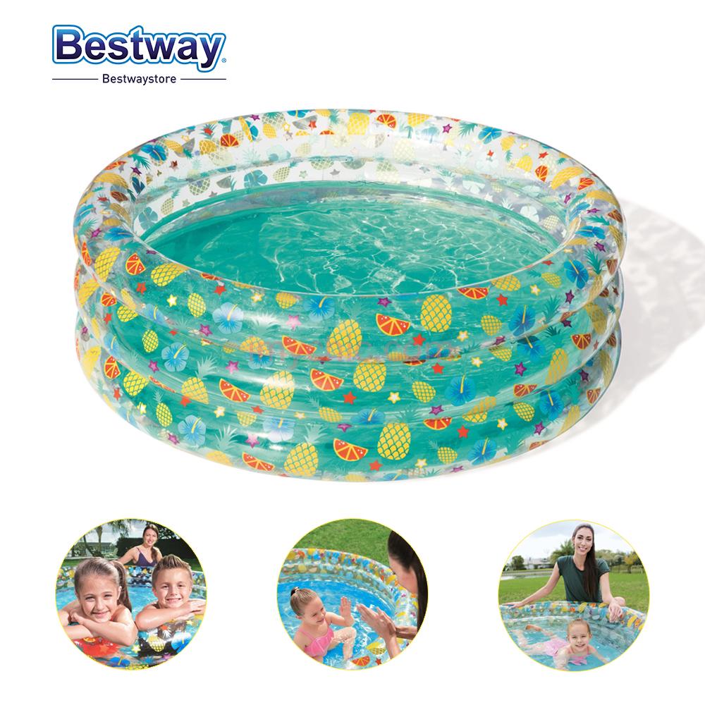 Piscine Ronde Gonflable en 3 Anneaux Fruits Pour Enfants Bestway 51048 تنزوت