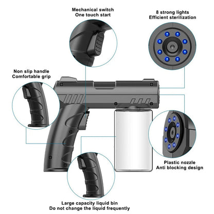 Pistolet pulvérisateur de désinfection sans fil 280 ml rechargeable par USB – جهاز تنظيف وتعقيم