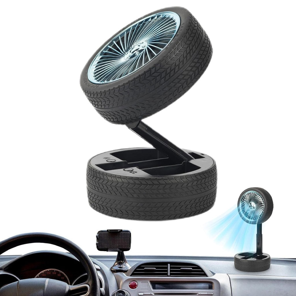 Ventilateur Pliable et Portable Forme Roue Silencieux avec 3 Vitesse – مروحة محمولة