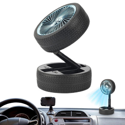 Ventilateur Pliable et Portable Forme Roue Silencieux avec 3 Vitesse – مروحة محمولة