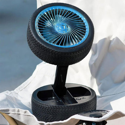 Ventilateur Pliable et Portable Forme Roue Silencieux avec 3 Vitesse – مروحة محمولة