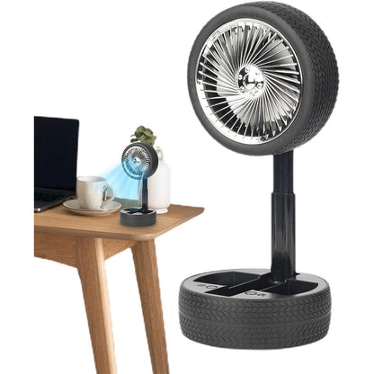 Ventilateur Pliable et Portable Forme Roue Silencieux avec 3 Vitesse – مروحة محمولة