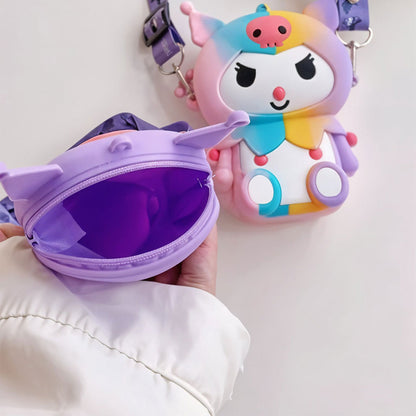 Mini Sac à Bandoulière Kuromi – Accessoire Kawaii pour Enfants et Fans de Manga