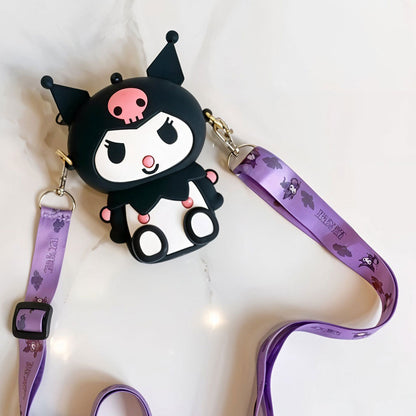 Mini Sac à Bandoulière Kuromi – Accessoire Kawaii pour Enfants et Fans de Manga