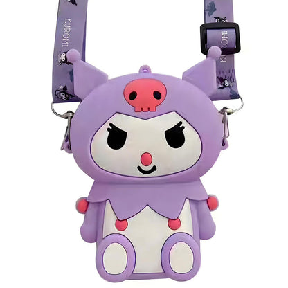 Mini Sac à Bandoulière Kuromi – Accessoire Kawaii pour Enfants et Fans de Manga