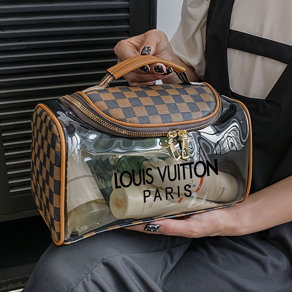 Pochette de Bain pour Produits Cosmétiques LV Unisexe – حقيبة أغراض الحمام تنزوت