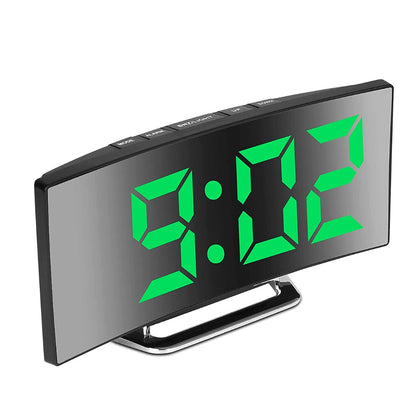 Horloge et réveil thermomètre de table electronique lumineux - تنزوت
