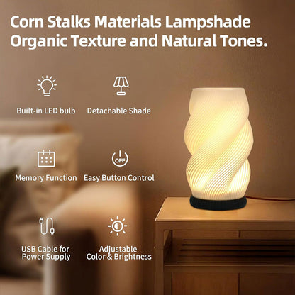 Lampe de chevet et vase lumineux avec 3 couleurs et 9 niveaux de luminosité réglables – مصباح ديكور داخلي