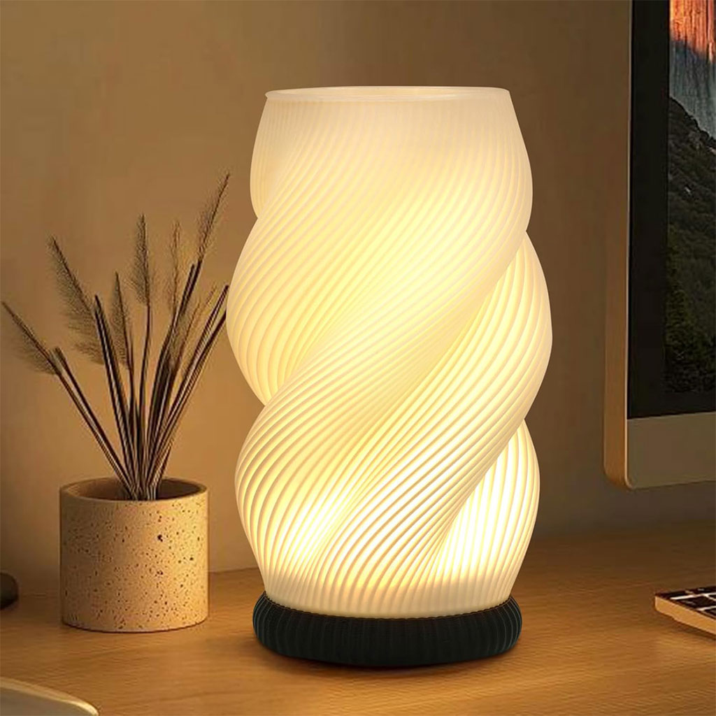 Lampe de chevet et vase lumineux avec 3 couleurs et 9 niveaux de luminosité réglables – مصباح ديكور داخلي
