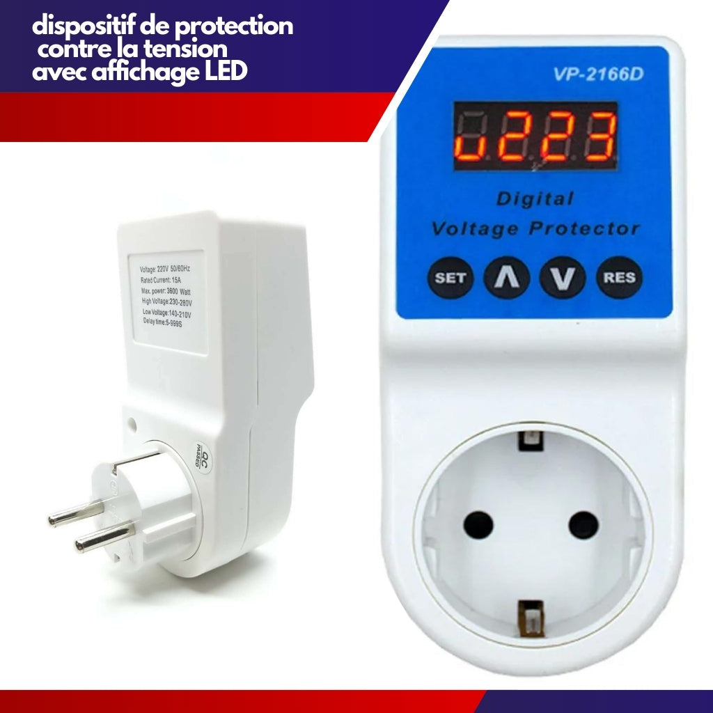 Prise Stabilisateur contre les basses et hautes tensions dans le réseau électrique 30 A - JL-VPDB2000 - تنزوت