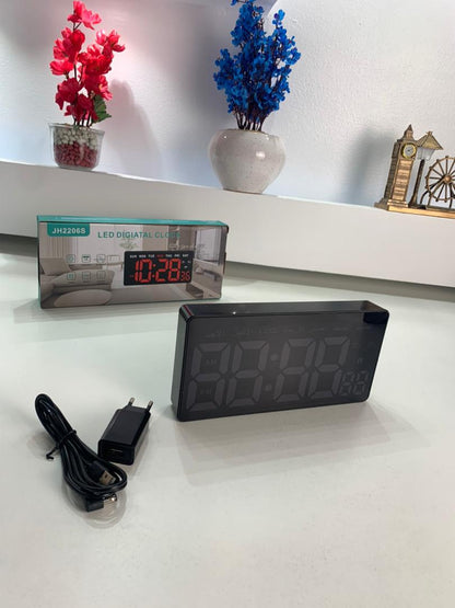 Horloge Murale Arabic Numérique LED avec Jour et Date – ساعة رقمية بالعربية مع اليوم والتاريخ