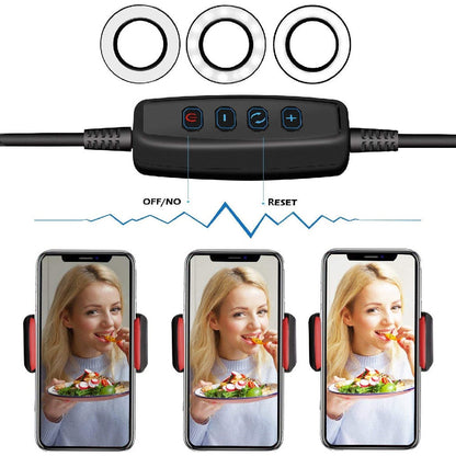 Studio Professional Live Stream Selfie Light Set – عدة التصوير الإحترافيةمع حلقة ضوئية