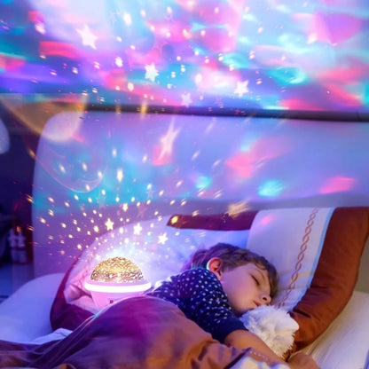 Projecteur LED ciel étoilé pour enfants, lampe de nuit, romantique, coloré RGB