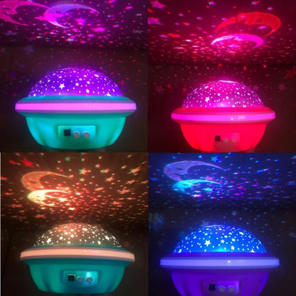 Projecteur LED ciel étoilé pour enfants, lampe de nuit, romantique, coloré RGB