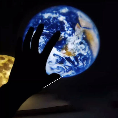 Lampe de lune projecteur veilleuse 360° lumière de projection de lune éclairage de charge USB
