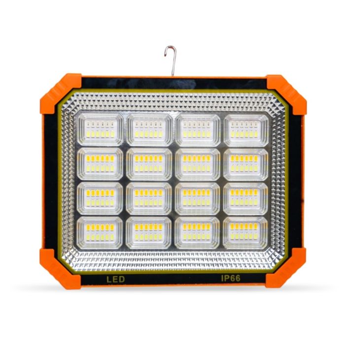 Projecteur LED Solaire Rechargeable 4000 mAh 10000 Lumens avec Kit Outils – مصباح بالطاقة الشمسية وعلبة أدوات مهنية 2في1