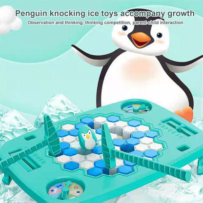 Jeu de sauvetage pingouin sur glace très amusant en famille – لعبة كسر الأرضية