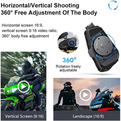Oreillette Bluetooth pour Casque Moto avec Camera Full HD App Control – سماعات سائقي دراجة النارية مع كاميرة مدمجة