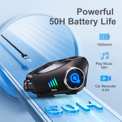 Oreillette Bluetooth pour Casque Moto avec Camera Full HD App Control – سماعات سائقي دراجة النارية مع كاميرة مدمجة