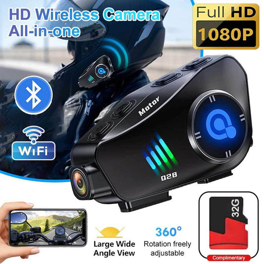 Oreillette Bluetooth pour Casque Moto avec Camera Full HD App Control – سماعات سائقي دراجة النارية مع كاميرة مدمجة تنزوت