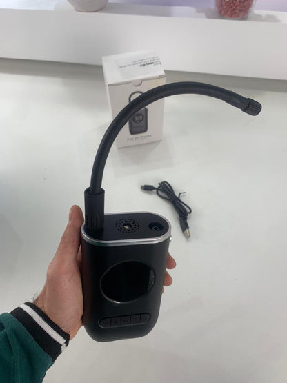 Compresseur d'Air Portable 150 PSI avec Lampe LED – منفاخ هواء محمول مع إضاءة