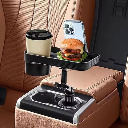 Plateau et Porte-Gobelet avec Support Téléphone pour Voiture – حامل مأكولات ومشروبات مع موضع للهاتف