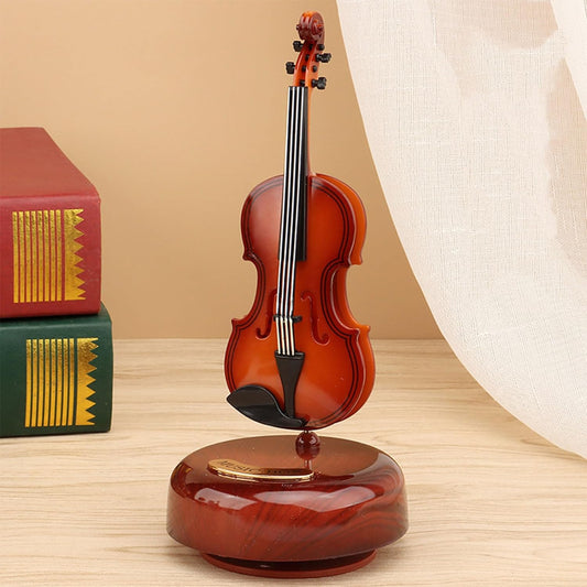 Mini instrument de musique rétro VIOLON, boîte à musique Décoration تنزوت