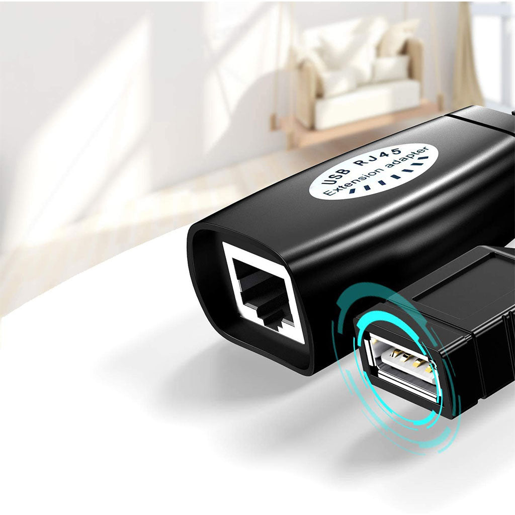 Rallonge de câble USB sur RJ45 2Pcs Longueur jusqu’à 150 m